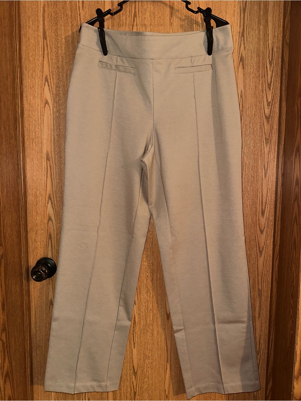 Cato Light Beige High-Rise Straight-Leg Trousers